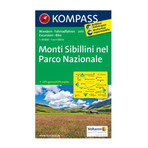 Kompass - Monti Sibillini nel Parco Nazionale