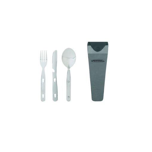 Ferrino - Set di 3 Posate Acciaio Inox