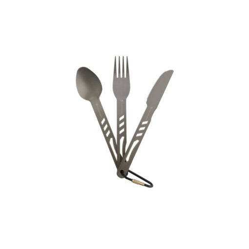 Ferrino - Set di 3 Posate Alluminio