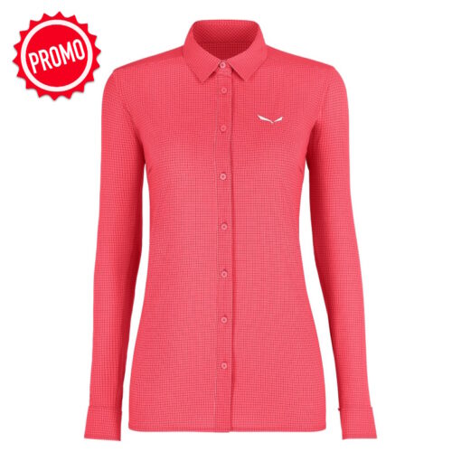 Salewa - Puez Minicheck 2 Dry'Ton Camicia Donna
