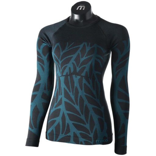 Mico - Maglia girocollo manica lunga Superthermo Dualtech Merino Donna