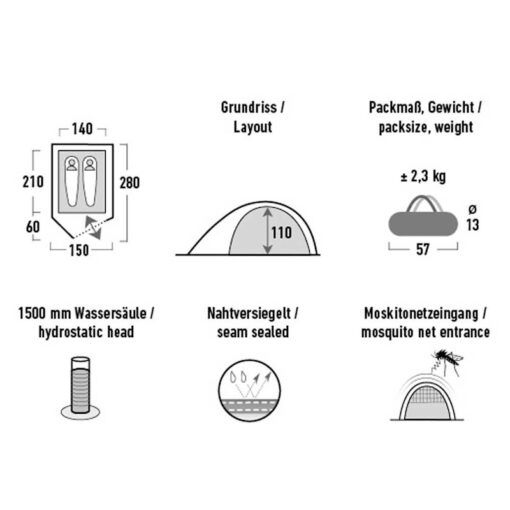 High Peak - Tenda Kiruna 2 - immagine 6