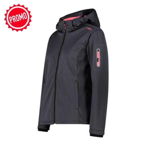 CMP - Giacca in Softshell Melangiato Donna