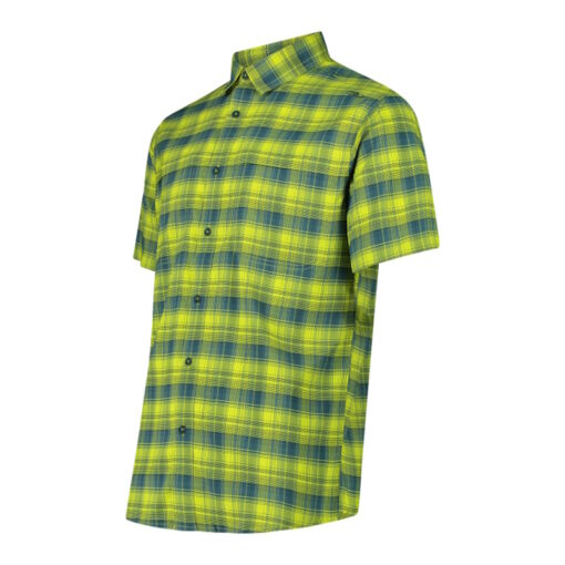 CMP - Camicia maniche corte con fantasia Check Uomo
