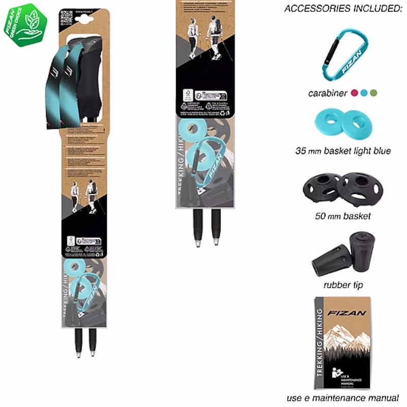 Fizan - Bastoncino Compact 4 Tech - Light Blue - immagine 4