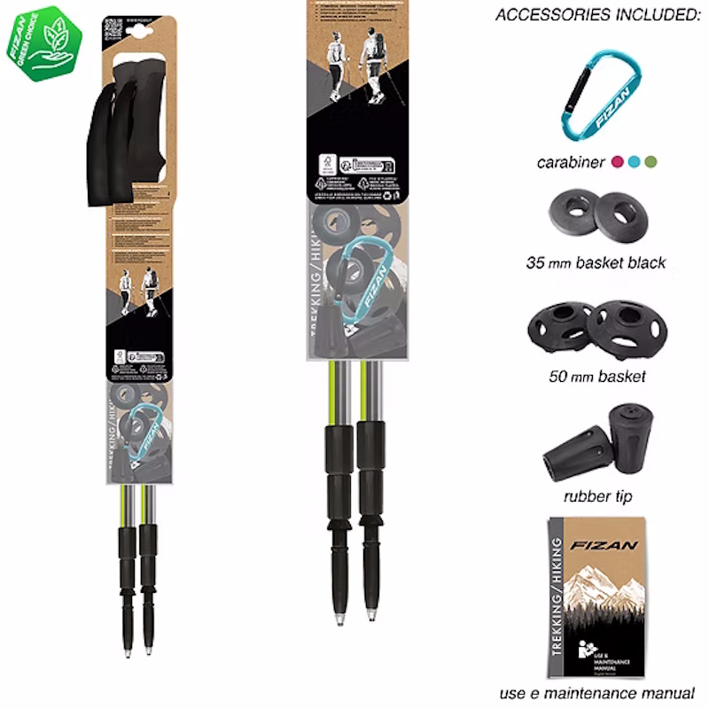 Fizan - Bastoncino Trek Pro - Grey/Yellow - immagine 4